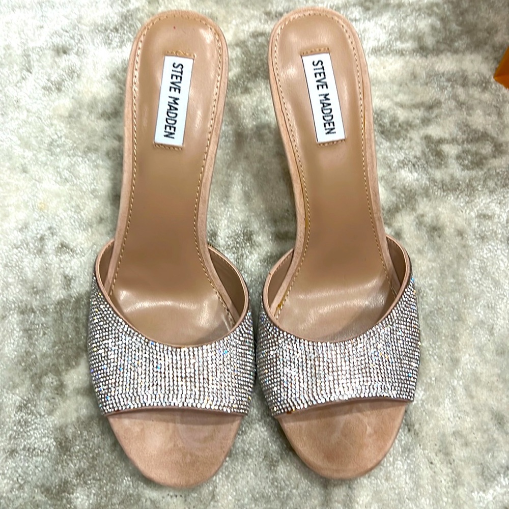 Steve Madden bling mules